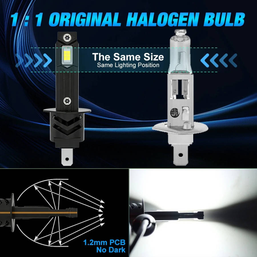Car Lights Color 2Pcs H1