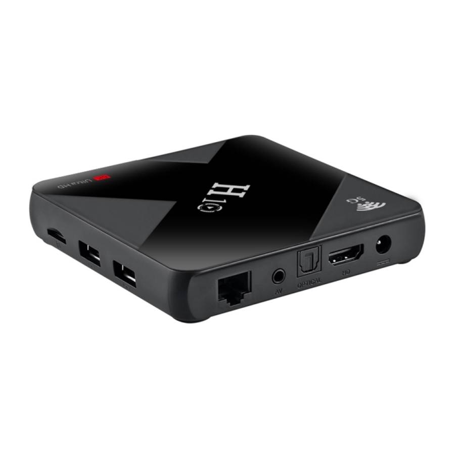 H10 6K HD Smart TV BOX,Android 9.0,Allwinner H6 Quad Core 64-bit ARM Cortex-A53,4GB+64 ... (Black)