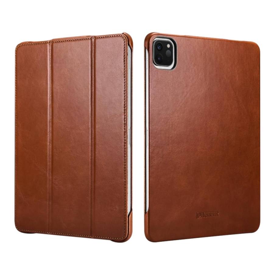 ICARER Smart Ultra-thin Tablet Protective Leather Case For iPad Pro 11 inch 2018(Brown)