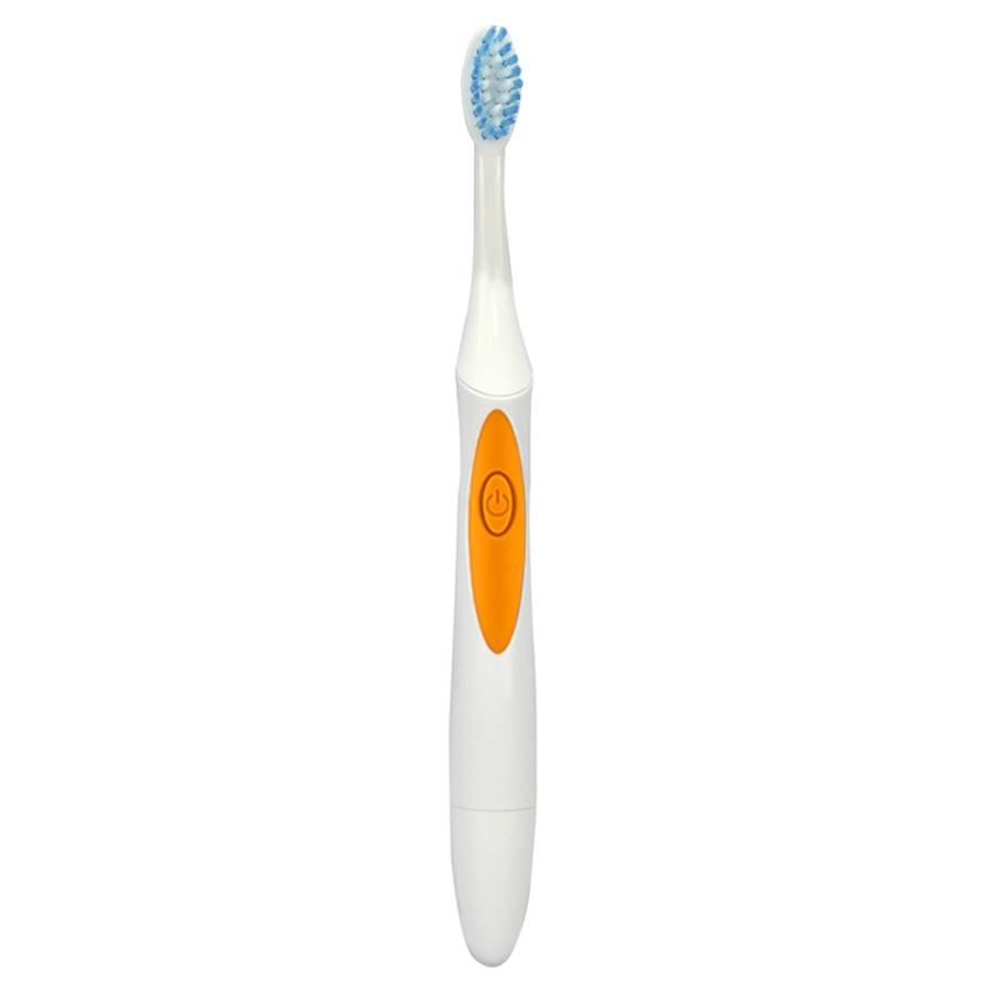 QYG Q2 IPX7 Waterproof Battery Powered Electric Sonic Toothbrush(Orange)