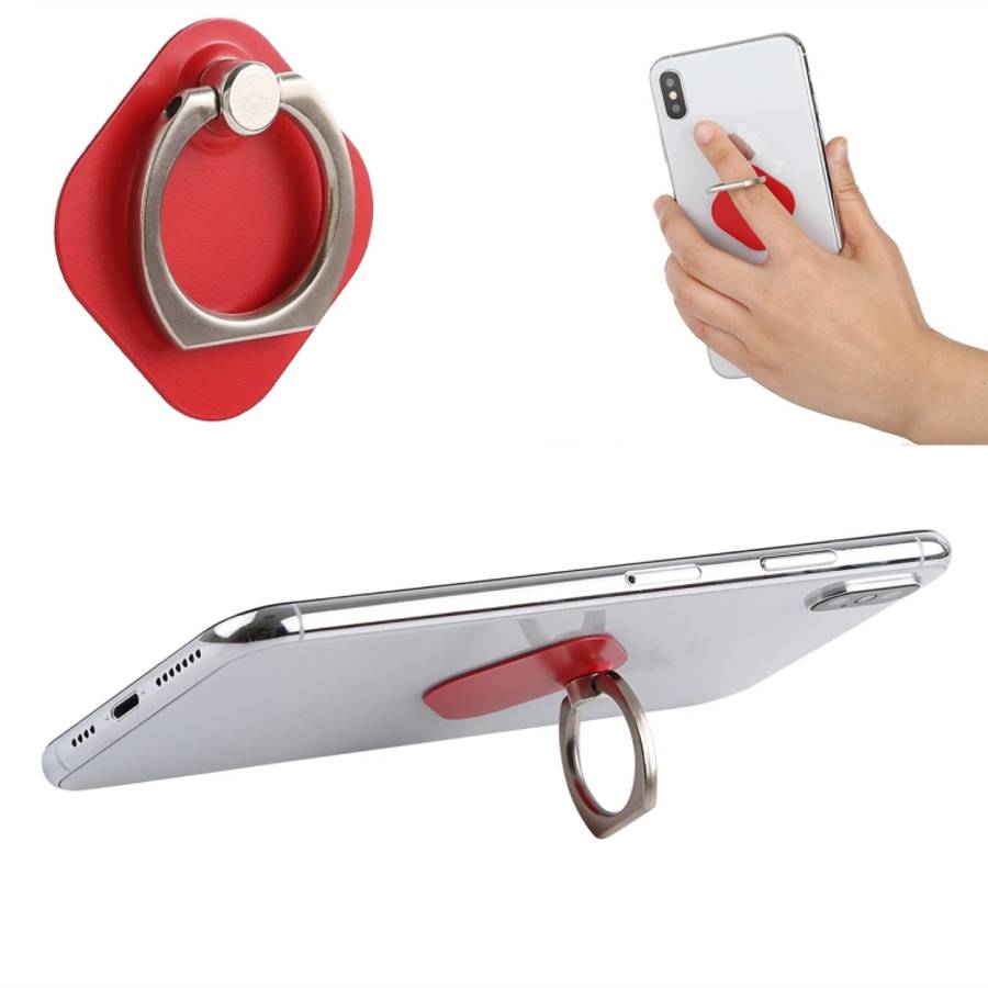 Ring Phone Metal Holder for iPad, iPhone, Galaxy, Huawei, Xiaomi, LG, HTC and Other Smar ... (Red)