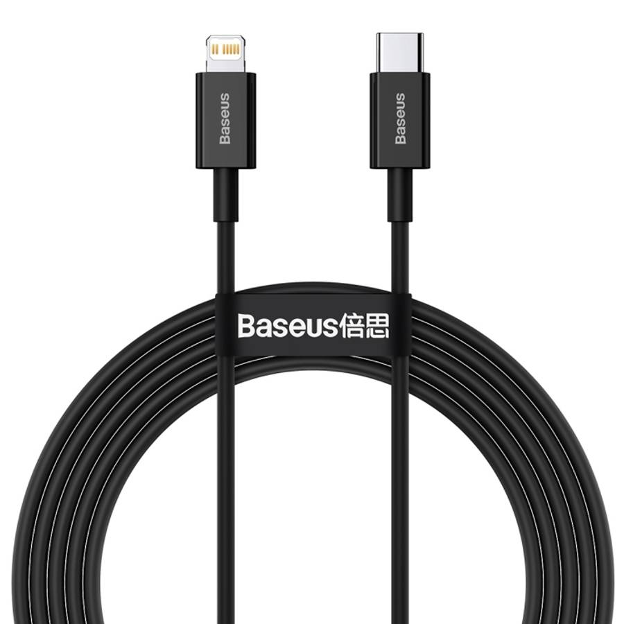 Baseus Superior Series CATLYS-C01 PD 20W USB-C / Type-C to 8 Pin Interface Fast Chargi ... (Black)