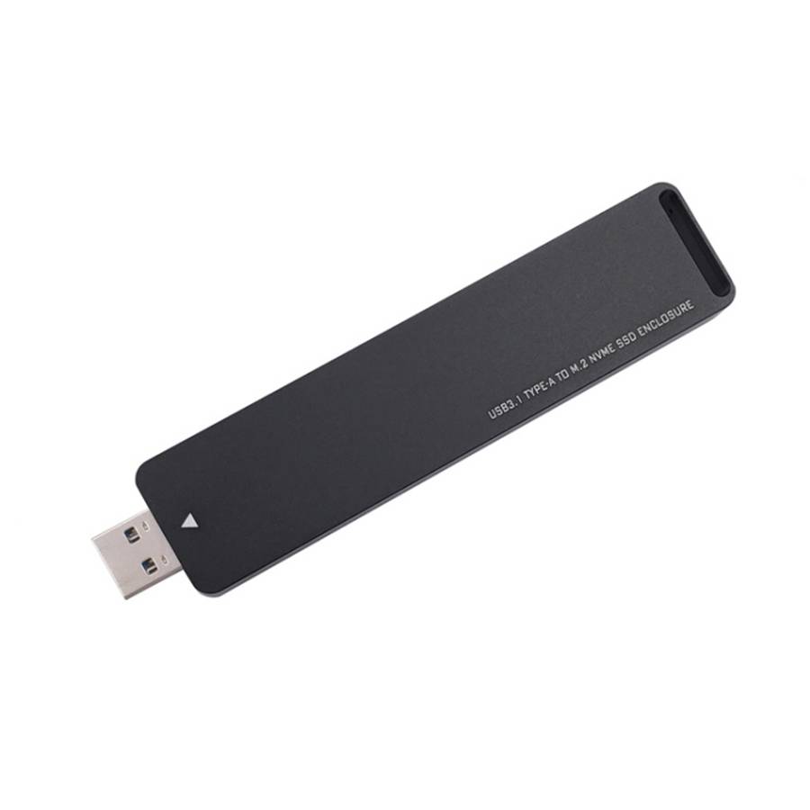 MSA7780 M.2 NVME PCI-E SSD to USB 3.1 Type-A Plug-in HDD Enclosure