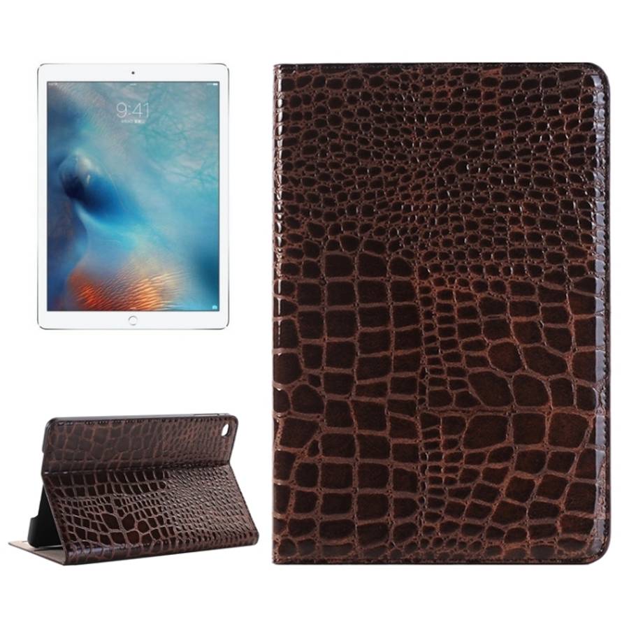 Crocodile Texture Horizontal Flip Leather Case with Holder & Card Slots & Wallet for i ... (Brown)