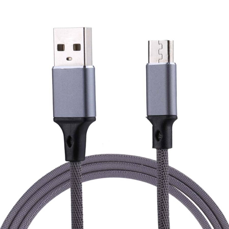 1m 2A Output USB to Micro USB Nylon Weave Style Data Sync Charging Cable