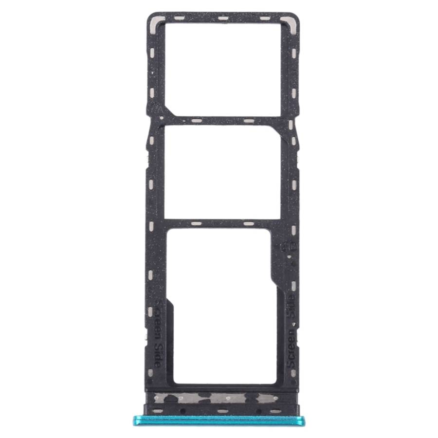 For Tecno Spark 5 Air/Spark 5 Pro/Spark 5 SIM Card Tray + SIM Card Tray + Micro SD Car ... (Green)