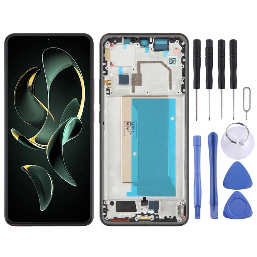 For Xiaomi Redmi K60 Ultra Original AMOLED Material LCD Screen Digitizer Full Assembly ... (Black)