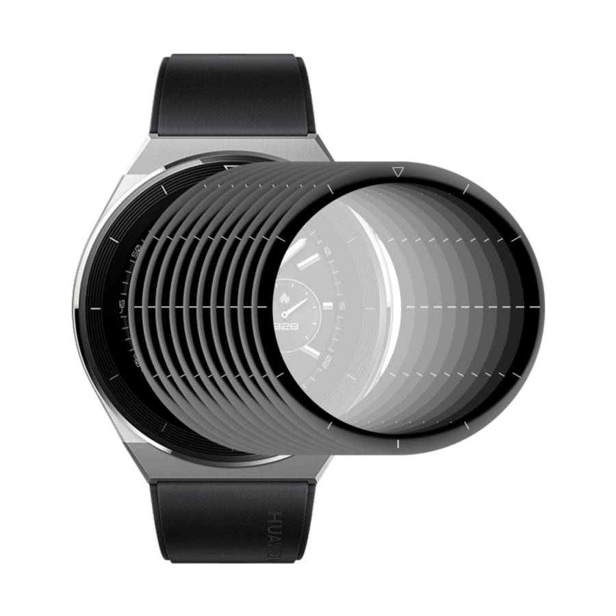 10 PCS For Huawei Watch GT 3 Pro 46mm ENKAY 3D Full Coverage Soft PC Edge + PMMA HD Screen Watch F