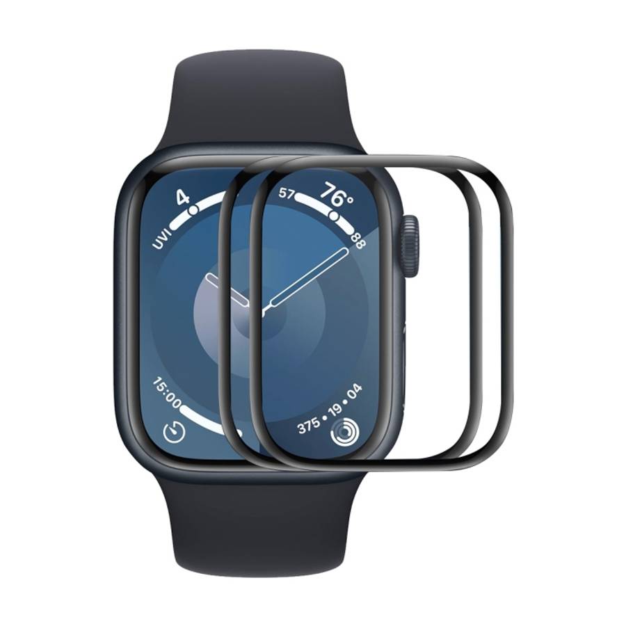 For Apple Watch Series 11 / 10 42mm 2pcs ENKAY 3D Full Coverage Soft PC Edge PMMA HD Screen Film