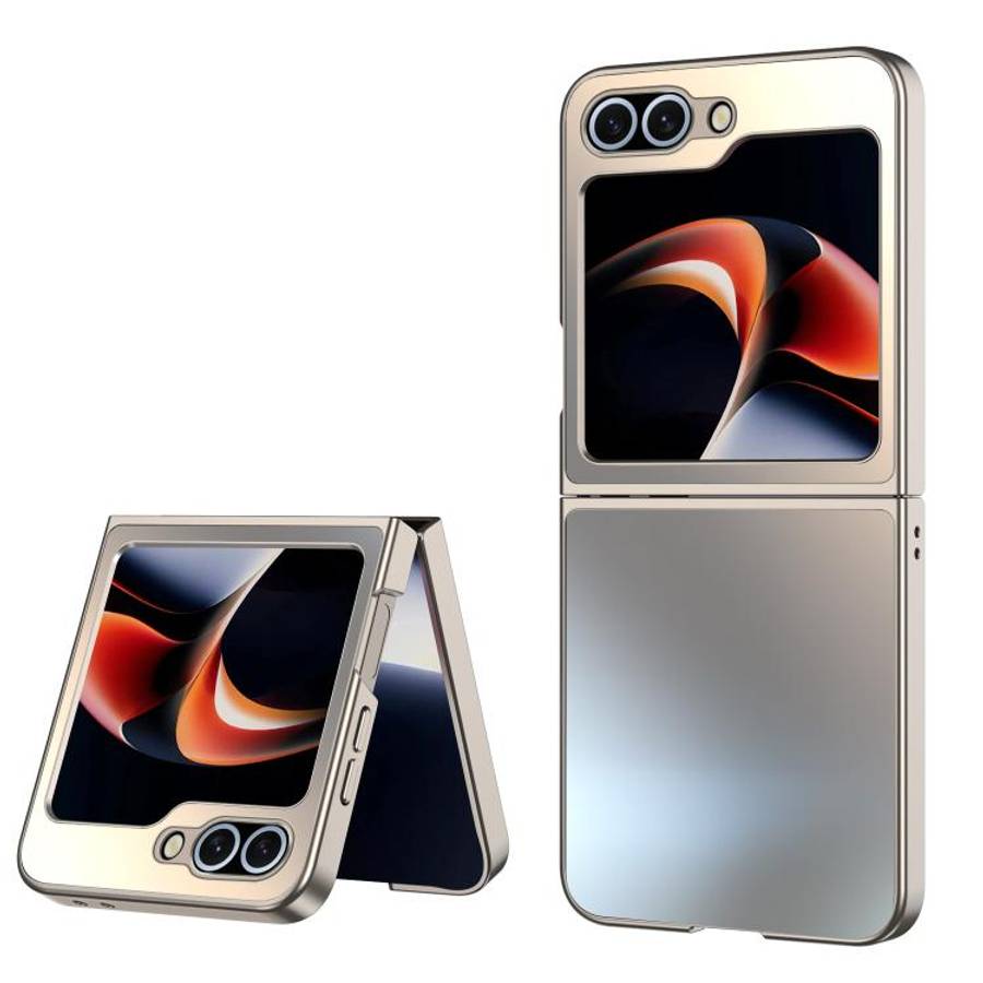 For Samsung Galaxy Z Flip7 5G AG Frosted Folding Shockproof Phone Case(Gold)