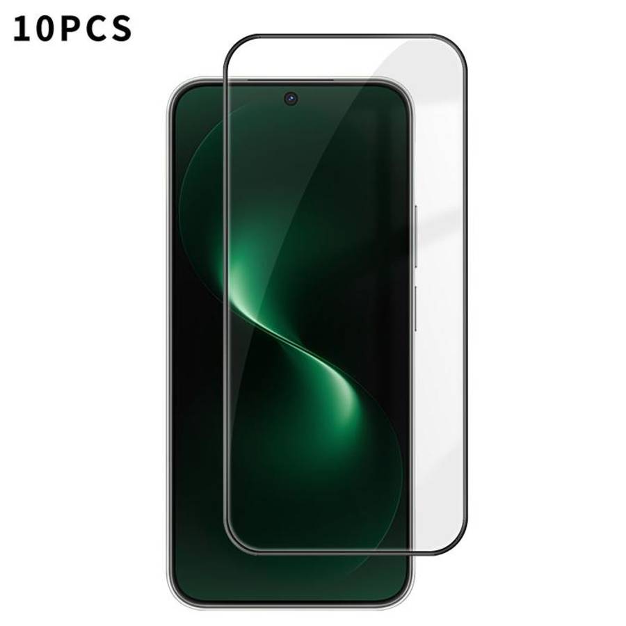 For Huawei nova 15 10pcs Kalebol High-Aluminum Screen-Printed Full-Coverage Anti-Fingerprint Black