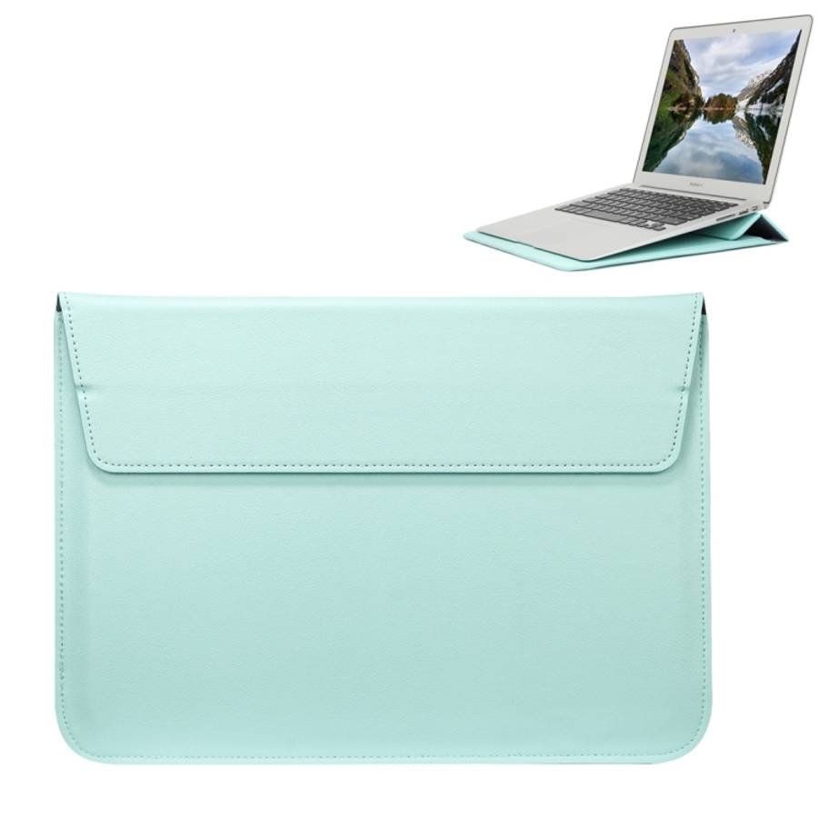Universal Envelope Style PU Leather Case with Holder for Ultrathin Notebook Table ... (Mint Green)