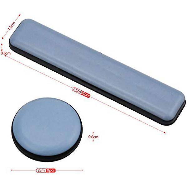 16 Pcs Furniture Glides Ptfe Sliders Self-adhesive Glides Set