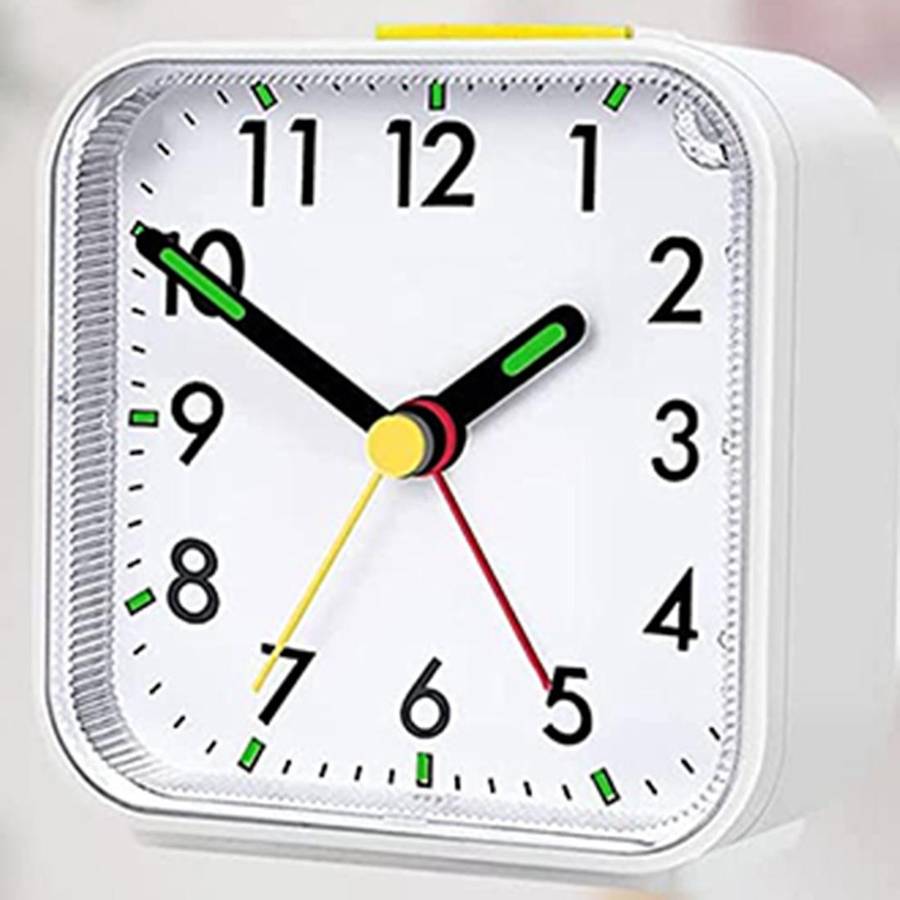 Alarm Clock Analog Silent No Ticking Alarm Clock Portable Alarm Clock