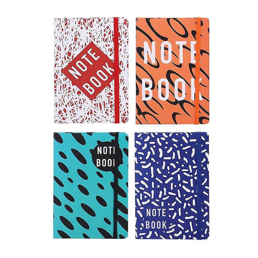 4 Pcs Notebooks A6 Executive Notebooks 96 Sheets (192 Pages)