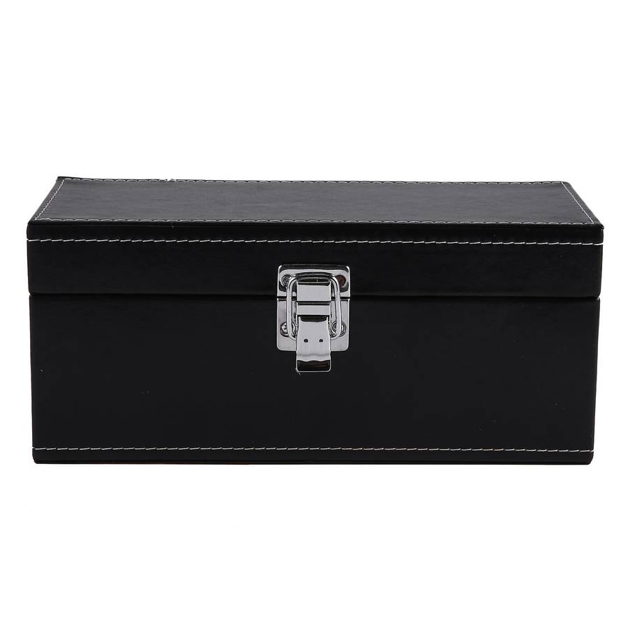 Storage Box Coin Slab Jewelry Pu Compound Plywood Style Bundle Coins