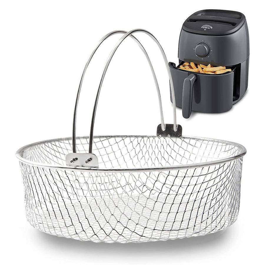 Air Fryer Basket,stainless Steel for Air Fryer, 8 Inch Basket