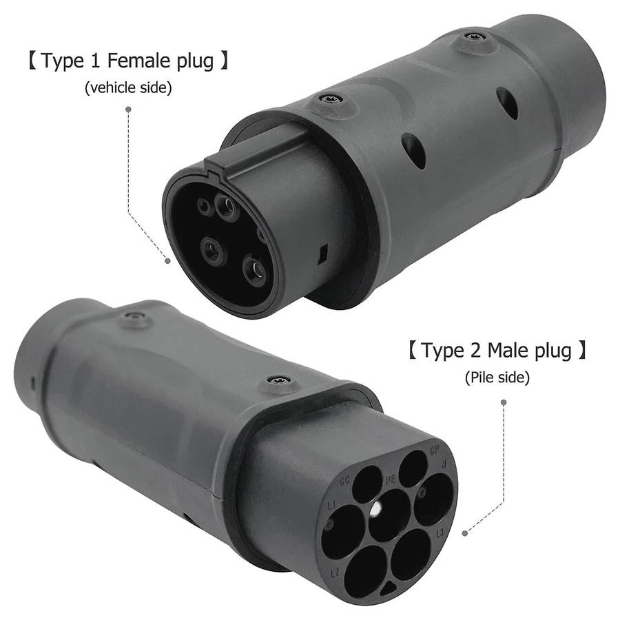 Sae Adaptor Iec 62196 2 to J1772 Side Connector Charing Station 32a