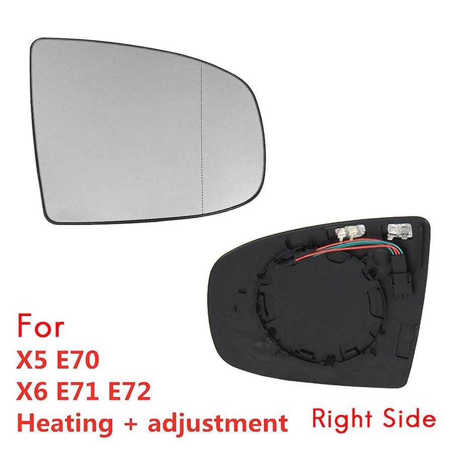 Right Side Mirror Glass for Bmw X5 E70 2007-2013 X6 E71 E72 2008-2014
