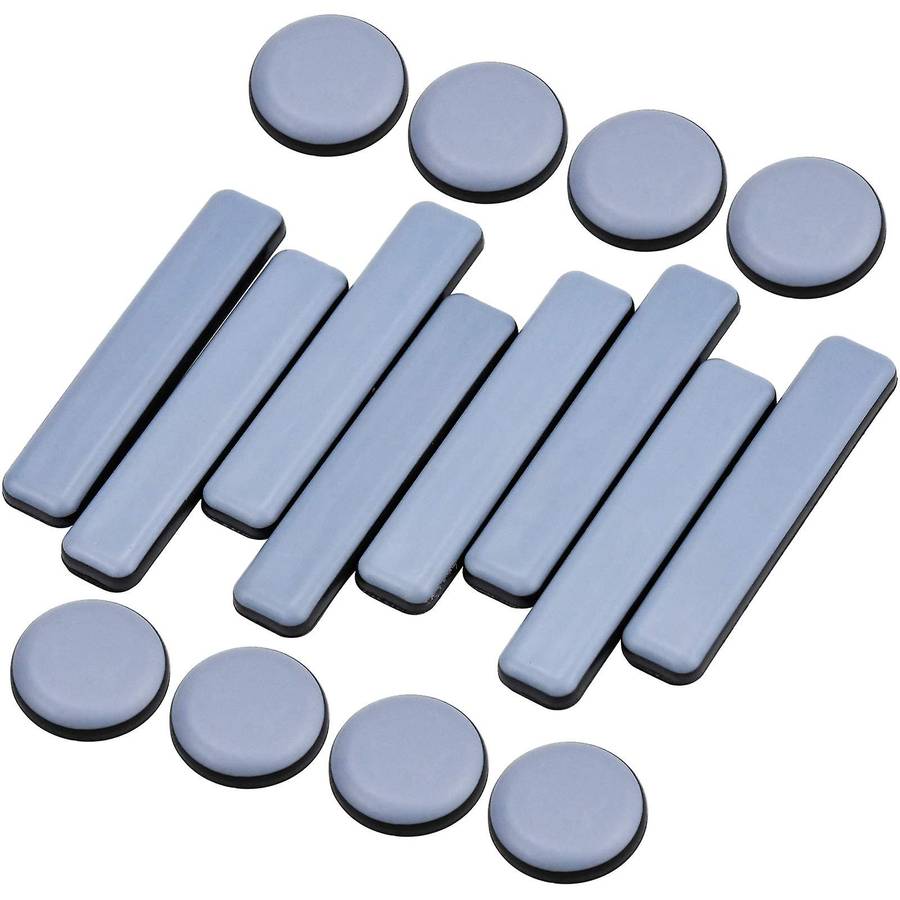 16 Pcs Furniture Glides Ptfe Sliders Self-adhesive Glides Set