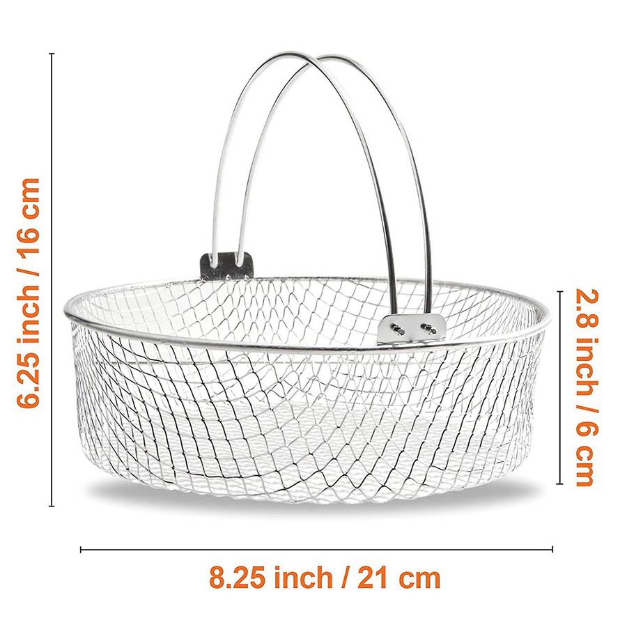 Air Fryer Basket,stainless Steel for Air Fryer, 8 Inch Basket