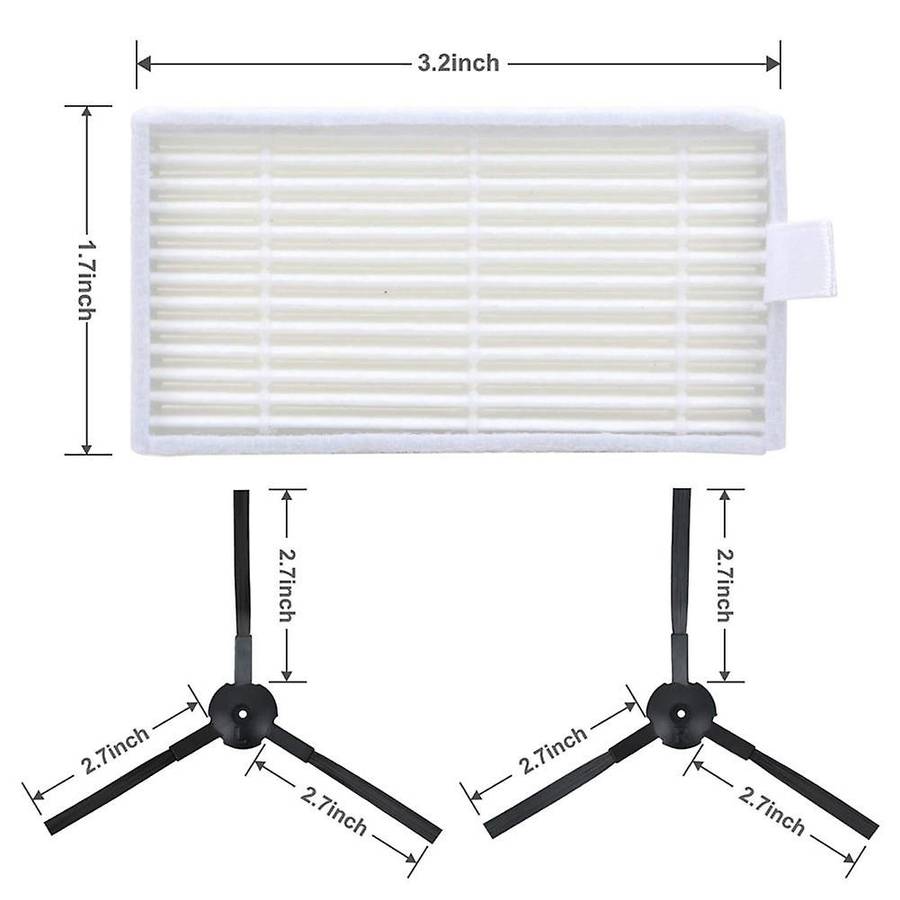 Replacement Accessories Kit for Ilife Vacuum Robot Cleaner