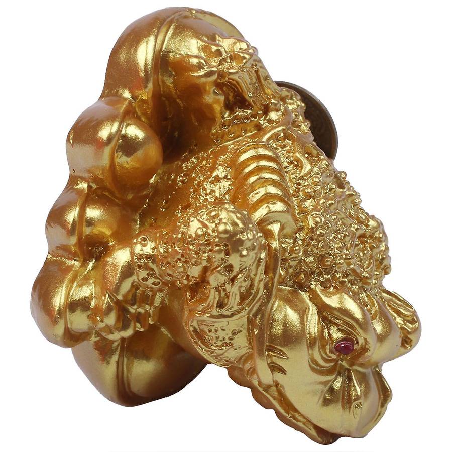 Chinese Feng Shui Money Lucky Fortune Wealth Frog Toad Coin Gold