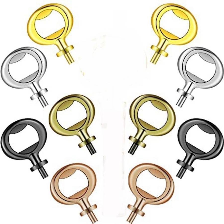 10 Pieces Bottle Opener Inserts Kit Beer Opener for Wedding Diy Craft