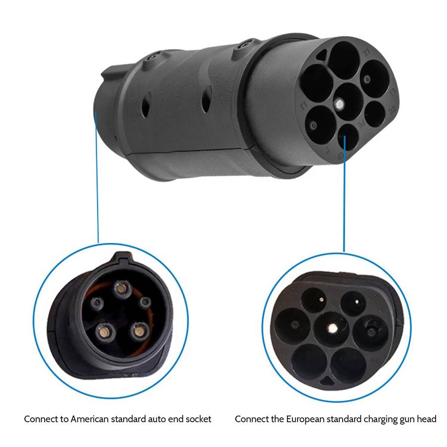 Sae Adaptor Iec 62196 2 to J1772 Side Connector Charing Station 32a