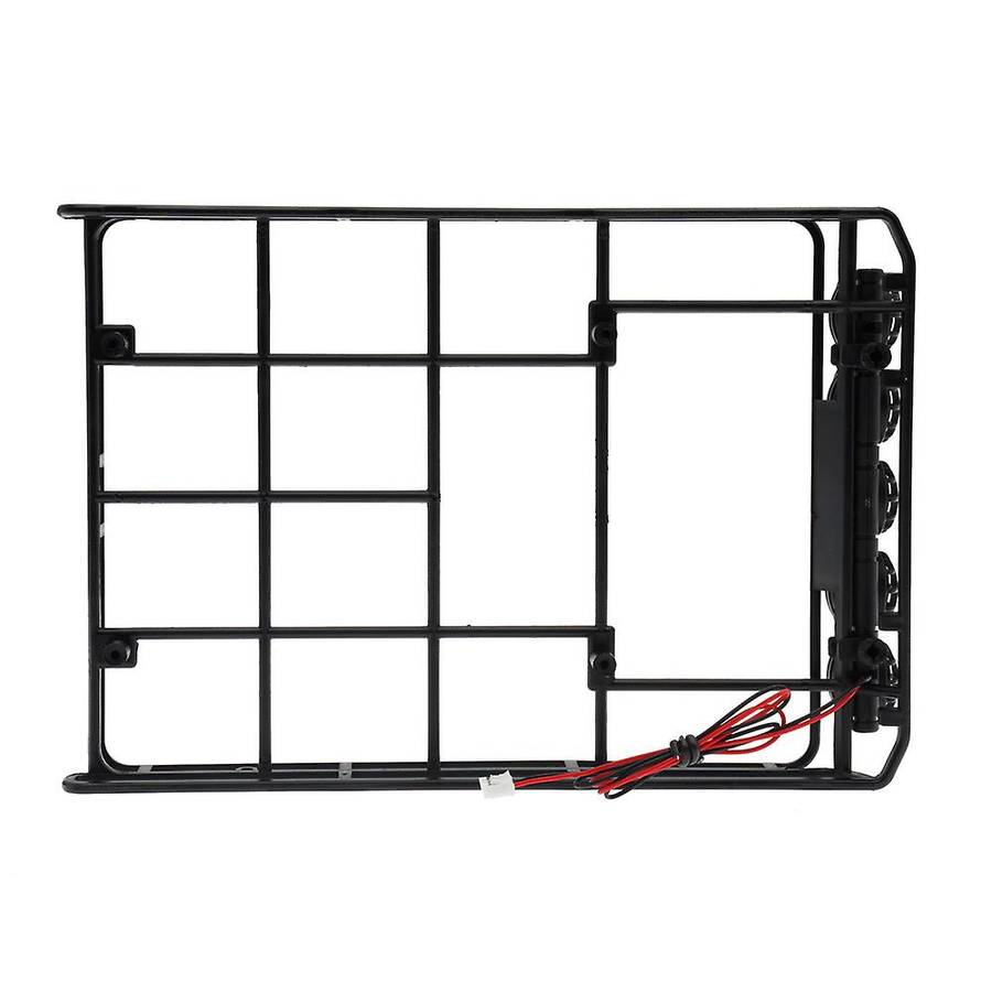 Luggage Carrier Roof Rack with Led Roof Light for Mn D90 1/12 Rc Car