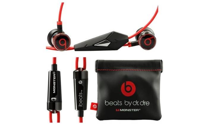 Monster Beats by Dr Dre - iBeats Headphones with ControlTalk - Black