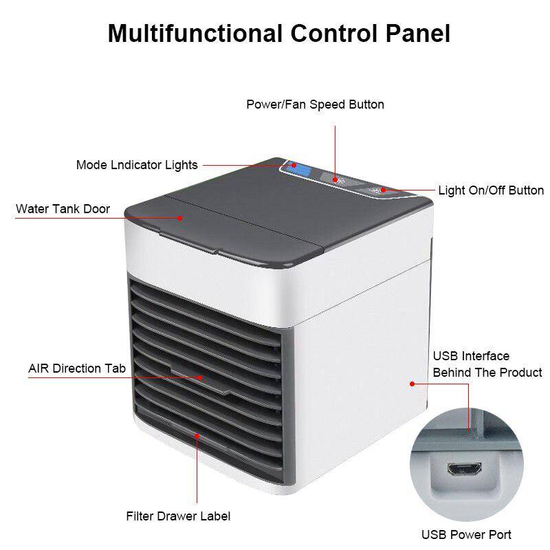 CoolAir Ultra Air Cooler- WHITE (Second hand)(2 Air Direction Tabs Are Cracked)