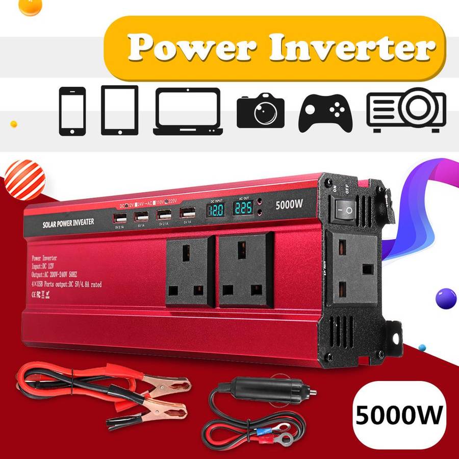 5000w power inverter DC12/24v AC 110/220v