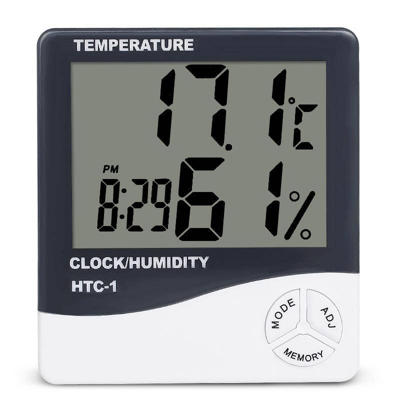 Digital Temperature And Humidity Thermometer Clock