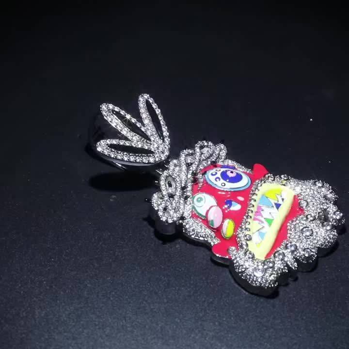 1 Piece Silvery Jesus Theme Pendant