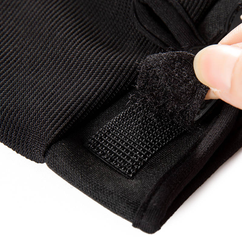 1 Pair Black Leaking Five Fingers Solid Color Outdoor Sports Gloves