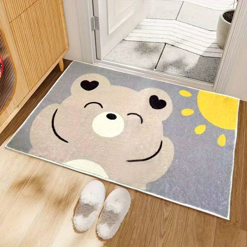 1Pc 50x80cm Bear Pattern Floor Mat