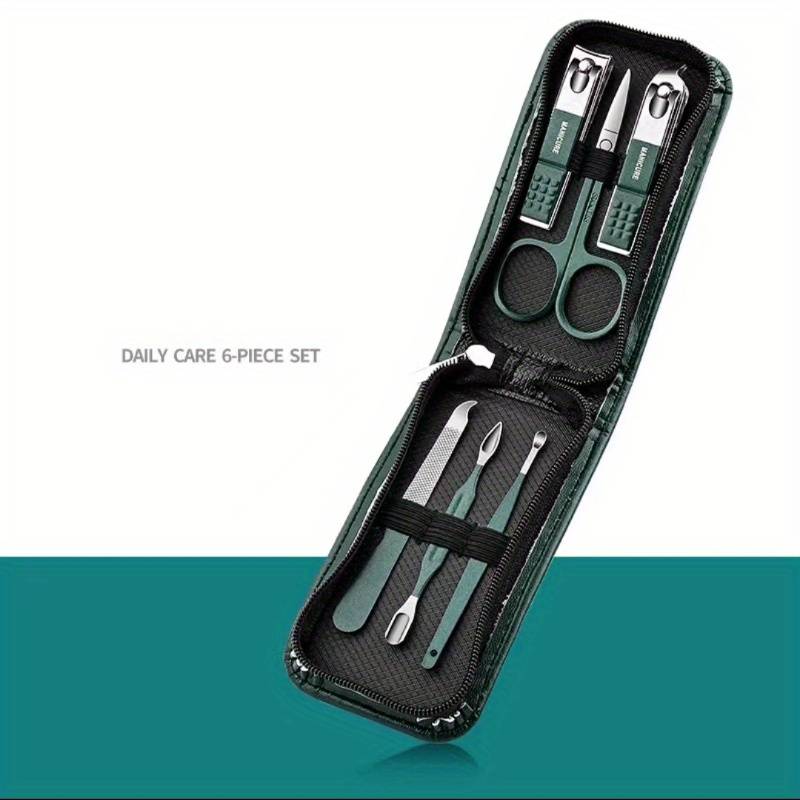 6pcs Nail Care Set Household Nail Clipper Set Portable Ear Pick Spoon Nail Clipper Set