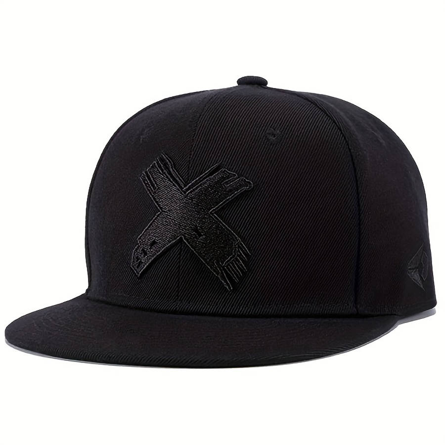 X Label Embroidery Baseball Cap Solid Color Adjustable Snapback Hats Hip Hop Unisex Casual Dad