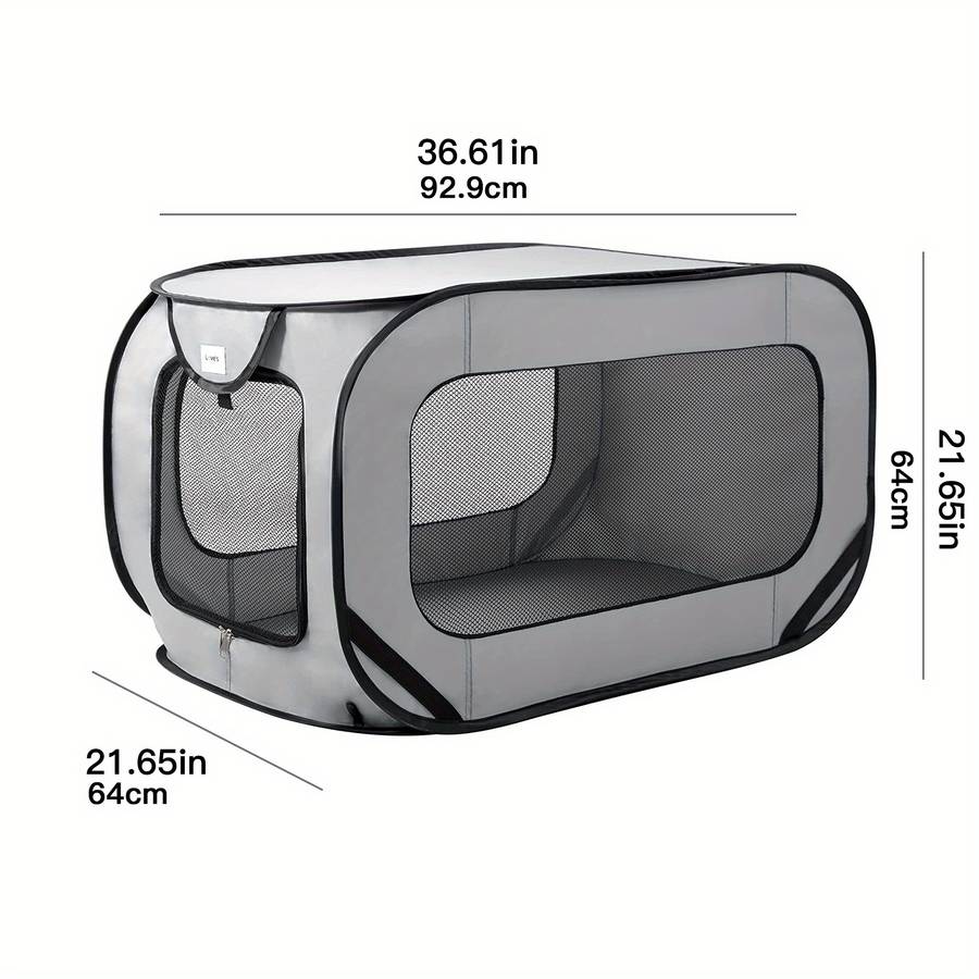 1pc Black Suit size With PVC SleevePet Cage