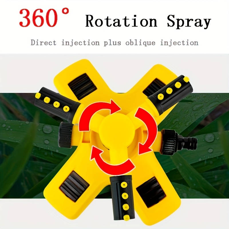 1Pc Sprinklers Lawn Automatic Sprinkler Rotating 3 Adjustable Rotating Arms
