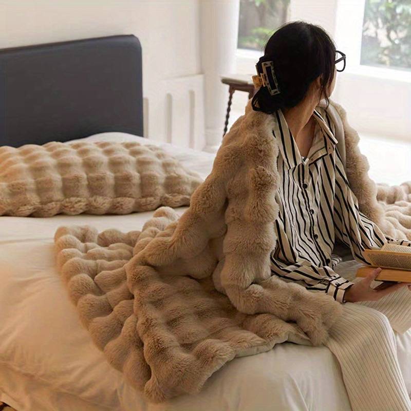 1ps Blanket Color Khaki size 130x160cm