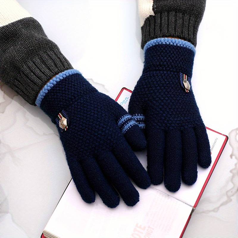 1 Pair Five To Star Navy To 1 Size 4 To 8 Years Old Warm Gloves