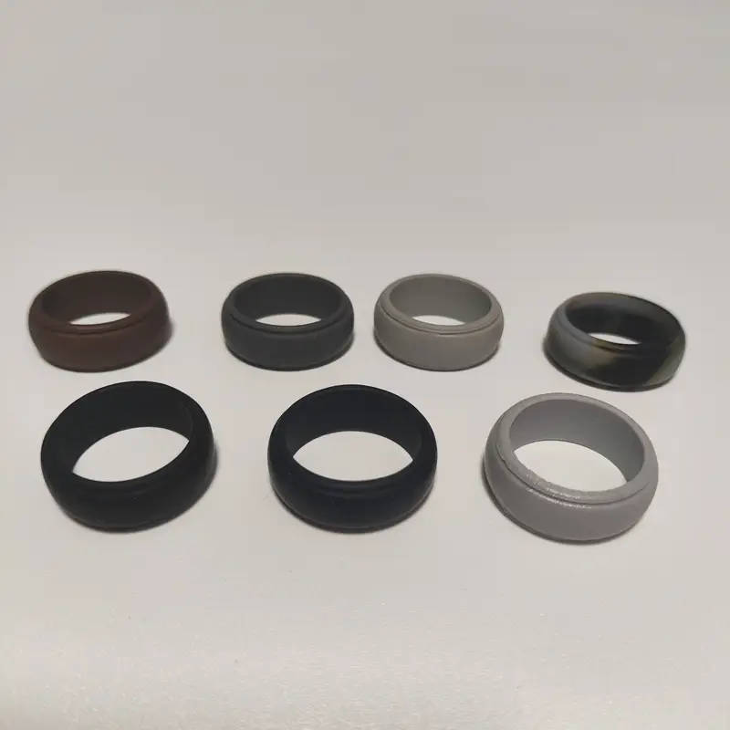7pcs Men's Silicone Rings