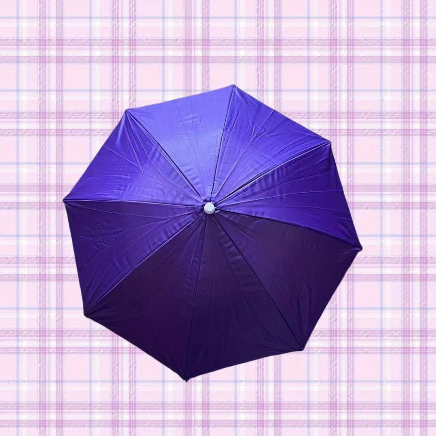 Multicolored Umbrella Hat With Hands-Free Design High Quality Sun Rain Protection