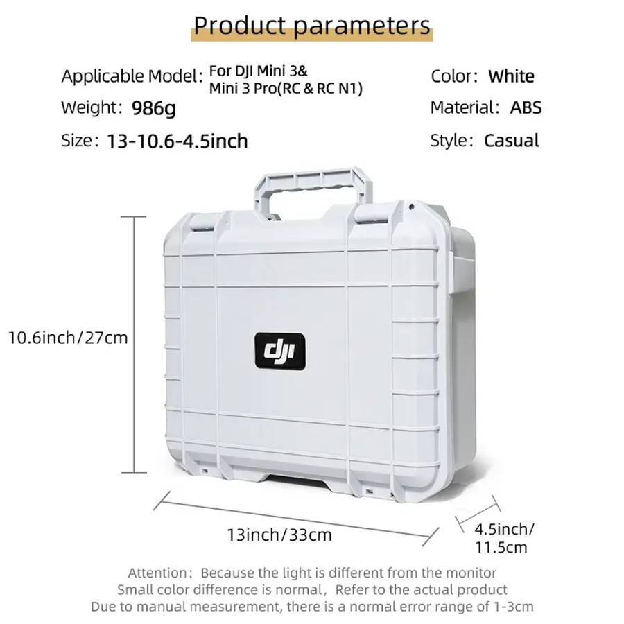 for dji mavic mini 3 pro portable storage bag shoulder bag travel carring case handheld case mavic mini 3 pro drone accessories weight 986 g siez 33 27 11 5 cm 13 10 6 4 5 inch details 1