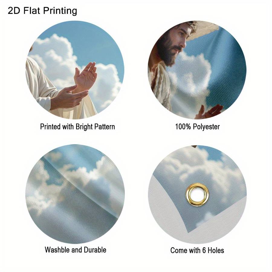 1pc 400x180cm  157x71inch Jesus Christian Themed Stickers