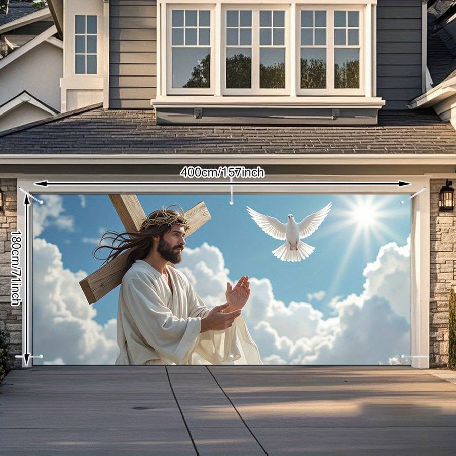 1pc 400x180cm  157x71inch Jesus Christian Themed Stickers