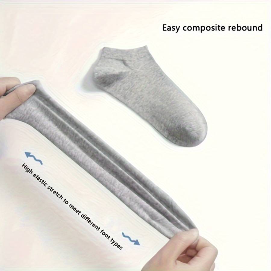 10 Pairs Grey One Size High Elastic Socks