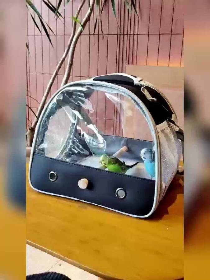 1pc Mesh Grey Pet Bag